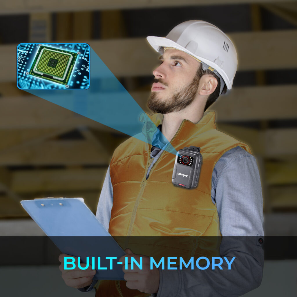 Aegis110 builder with clipboard inspecting roof