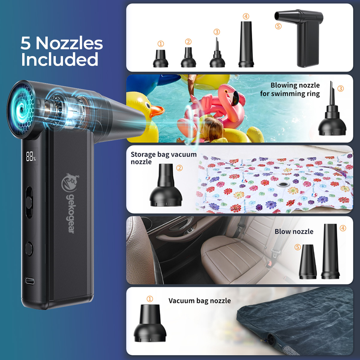 Cyclone F1 Portable air blower & vacuum cleaner